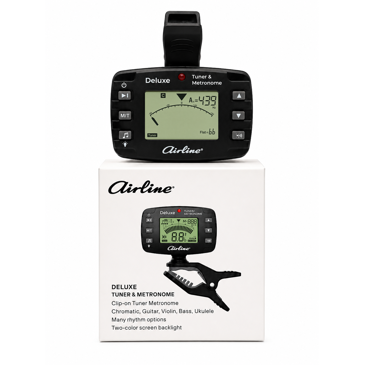 Airline DLX Clip-On Guitar Tuner & Metronome