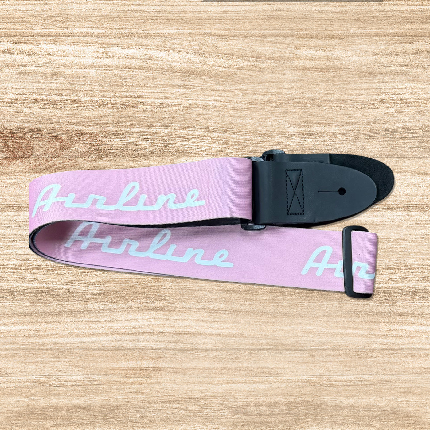 Airline Logo Seatbelt Style Guitar Strap - Made in USA - NEW!