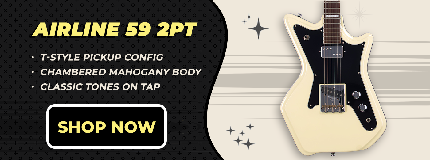 正規輸入品 EASTWOOD GUITARS AIRLINE CUSTOM LEATHER GUITAR STRAP イーストウッド カスタ EASTWOOD GUITARS AIRLINE 59 STD&frasl;Red(イーストウッド エアライン