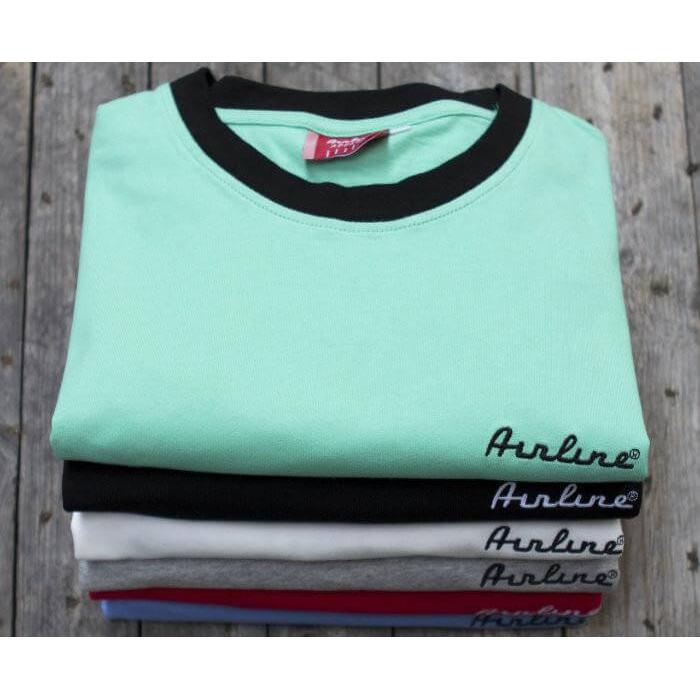 Eastwood Guitars Airline Ring T-Shirt Seafoam Green #color_seafoam-green