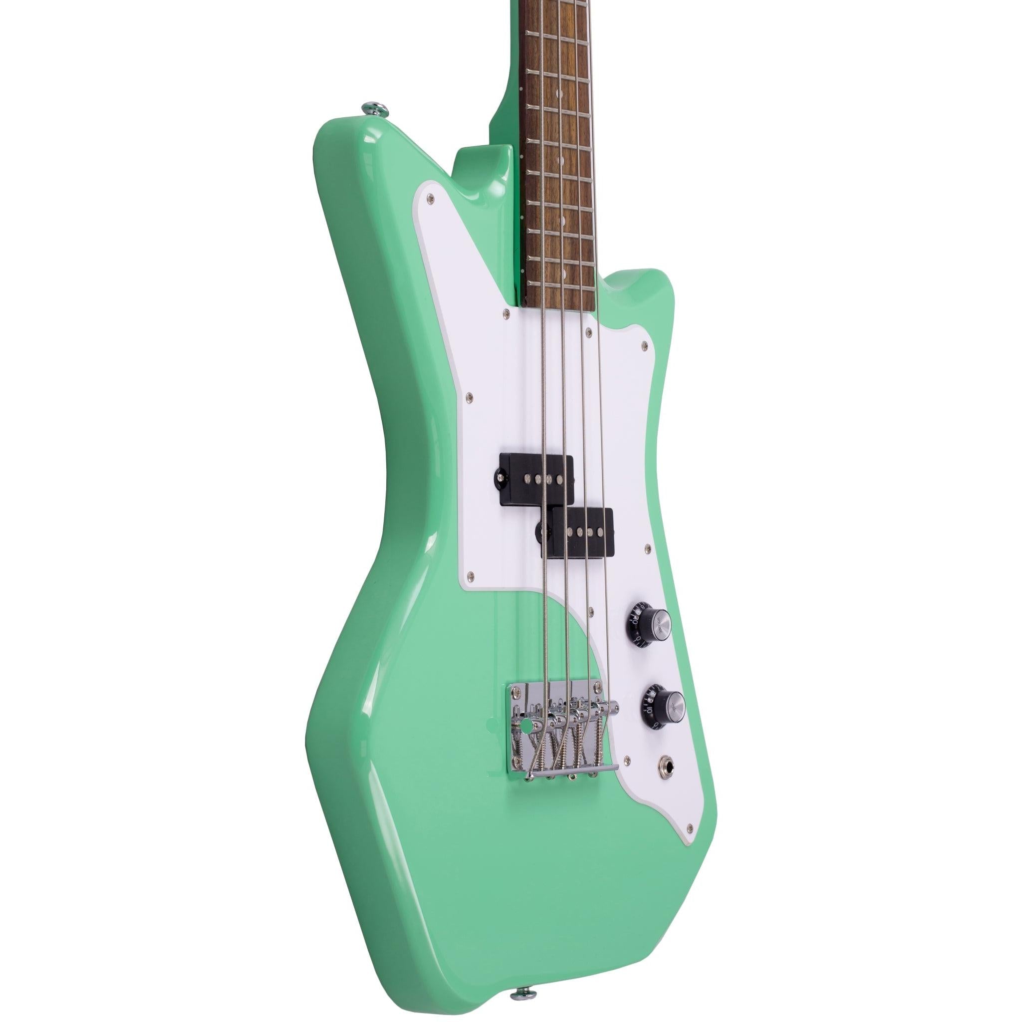 Eastwood Guitars Airline Jetsons JR Bass Red #color_seafoam-green